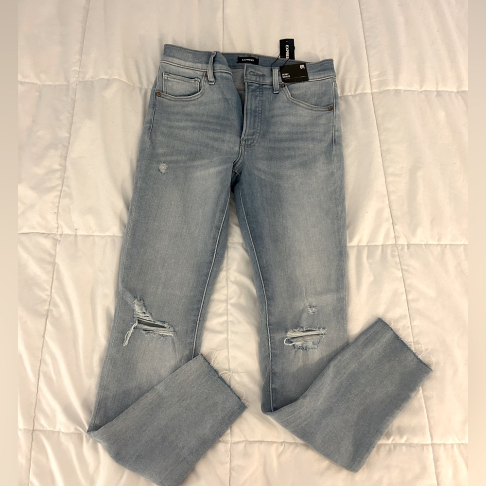 Express Hugh Rise Skinny Jeans